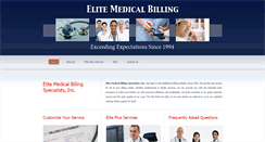 Desktop Screenshot of elitemedicalbill.com